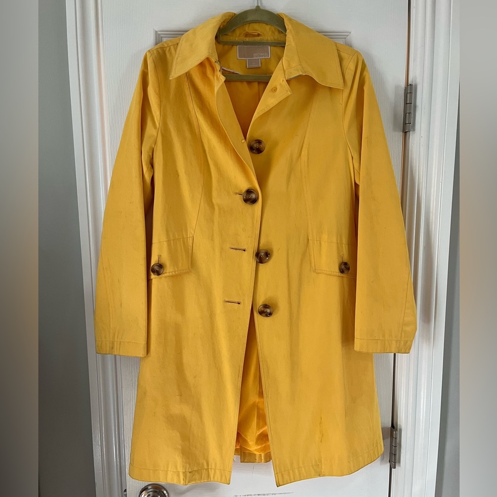 MICHAEL Michael Kors Yellow Rain Jacket